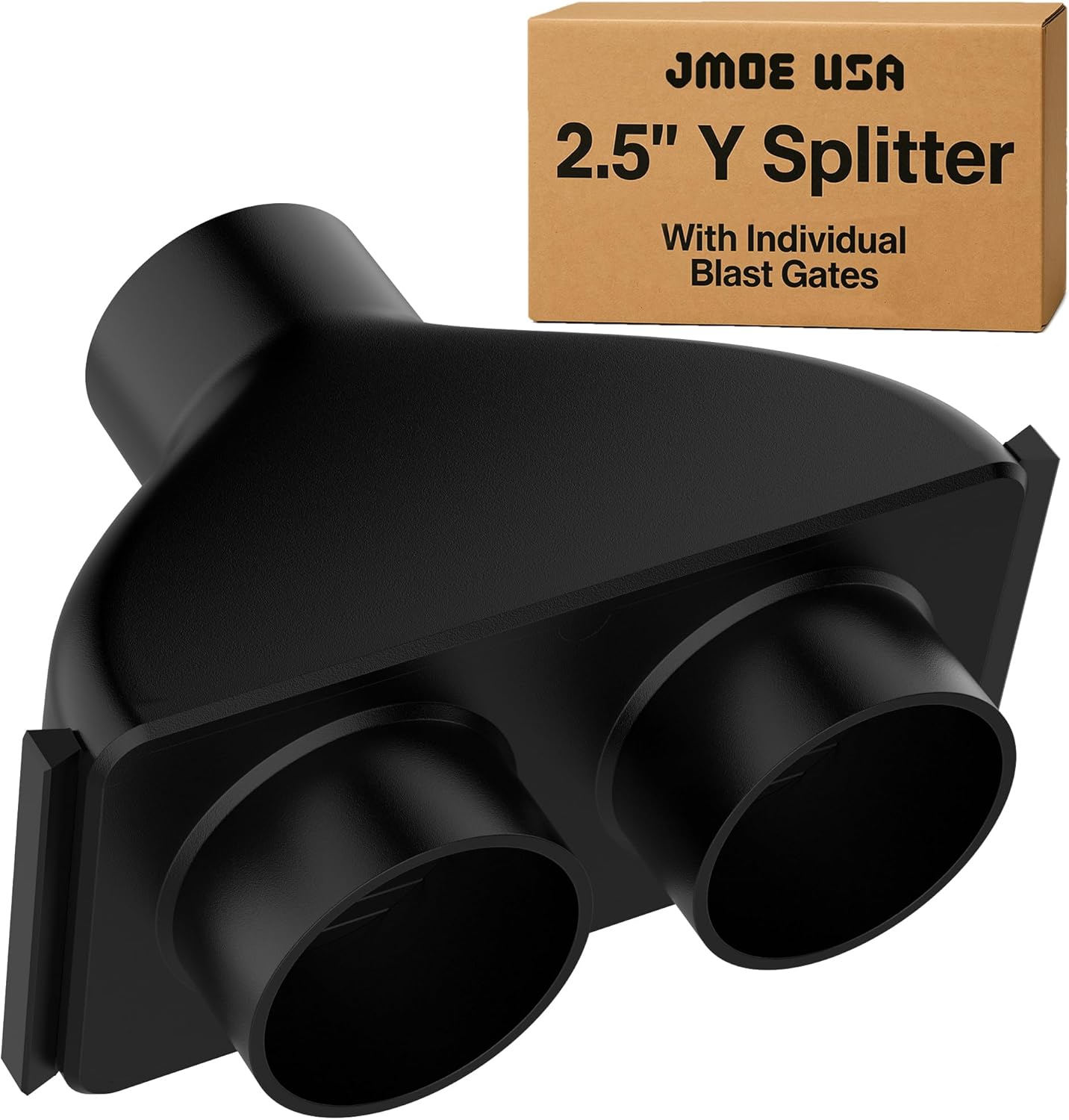 Jmoe USA 2.5 Inch Shop Vac Y Connector Splitter with Blast Gates