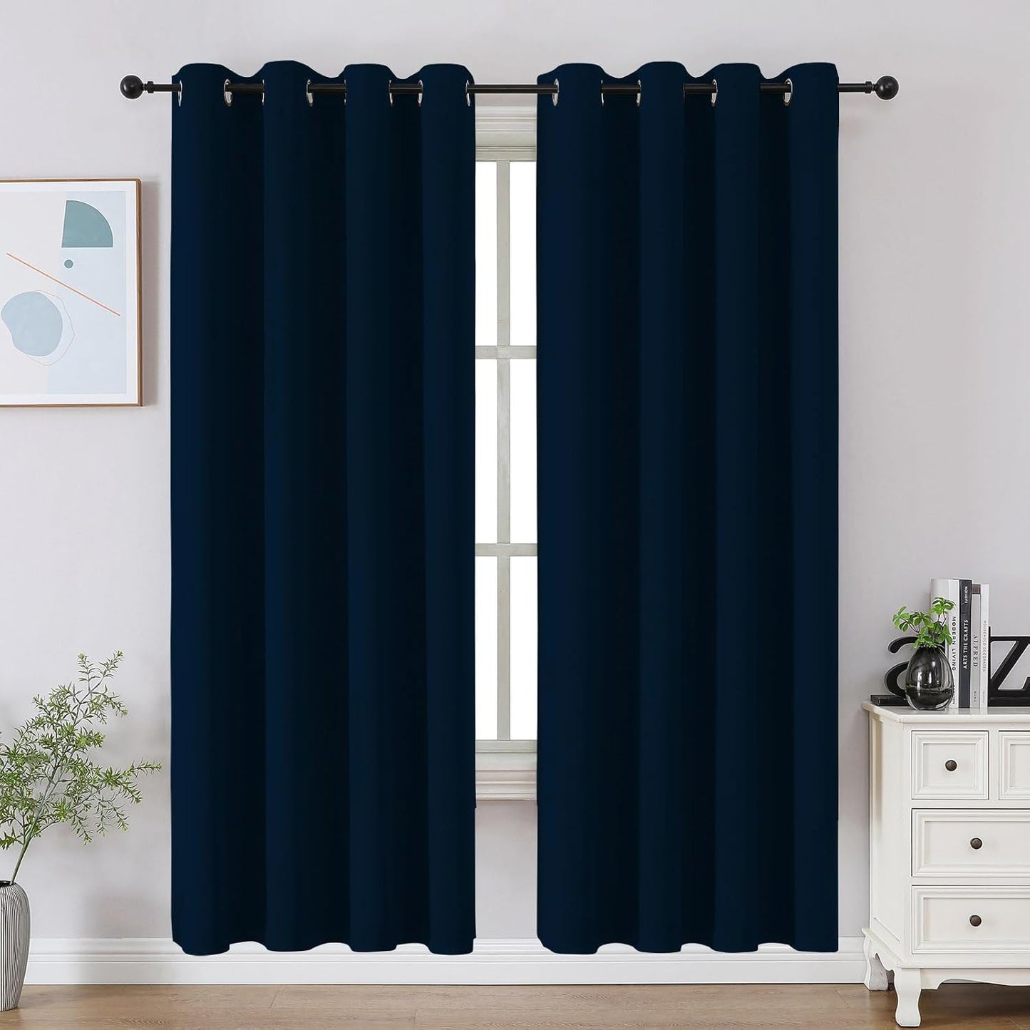 CUCRAF Blackout Grommet Window Curtains for Bedroom and Living Room