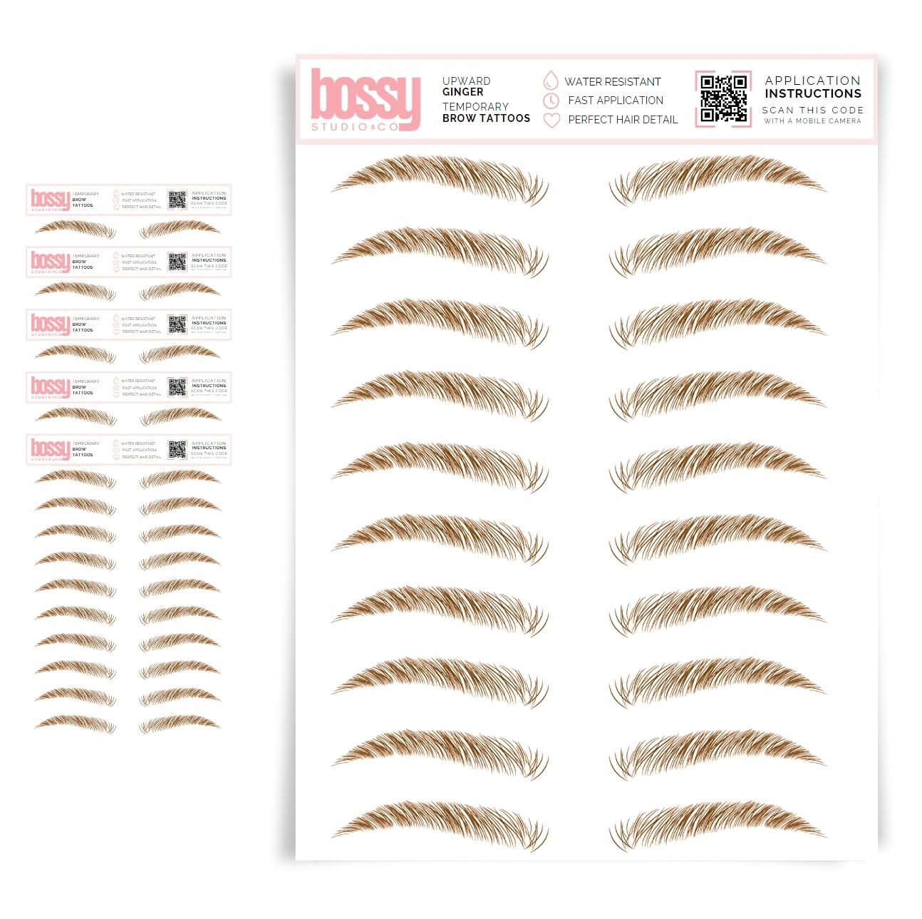 Temporary Eyebrow Tattoos for Natural Hair-Like Brows