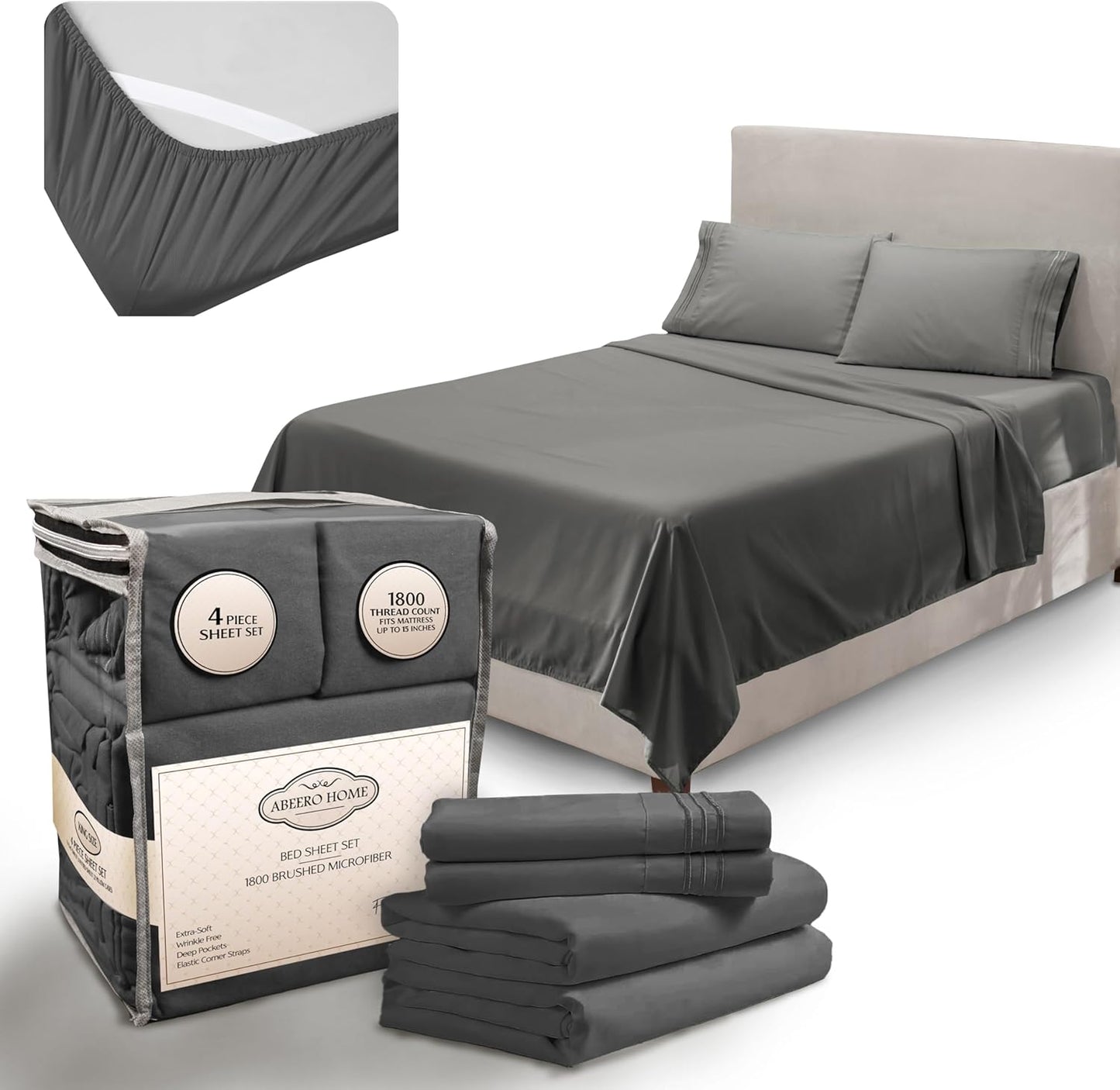 California King Sheet Sets - Luxury Soft Cooling Microfiber