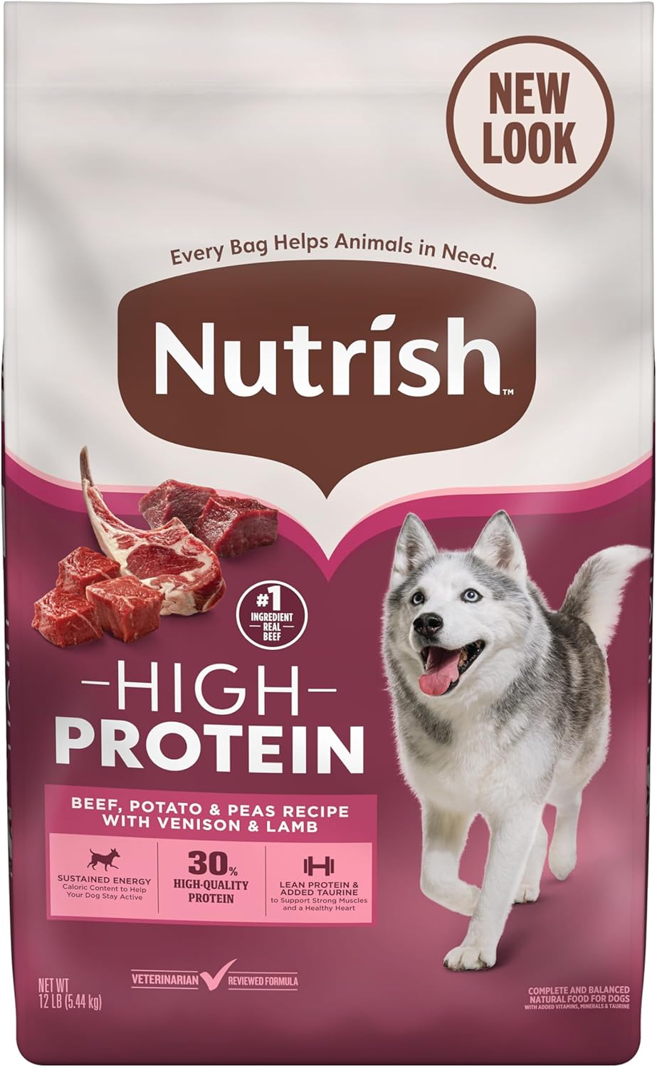 Nutrish High Protein Beef, Potato & Peas Recipe for Dogs