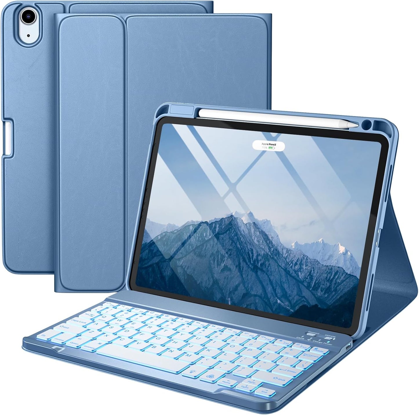 Harvopu iPad Air 11-inch Case with Backlit Wireless Keyboard