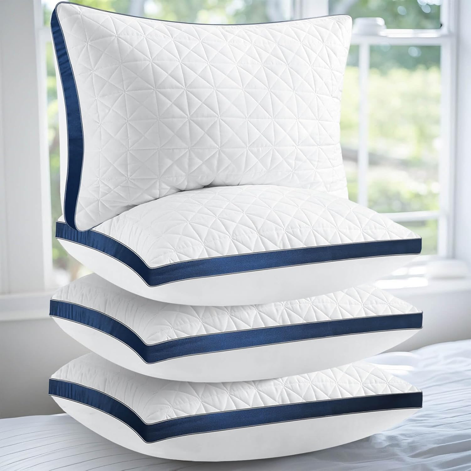 Queen Size Pillows Set of 4 for Ultimate Comfort and Support