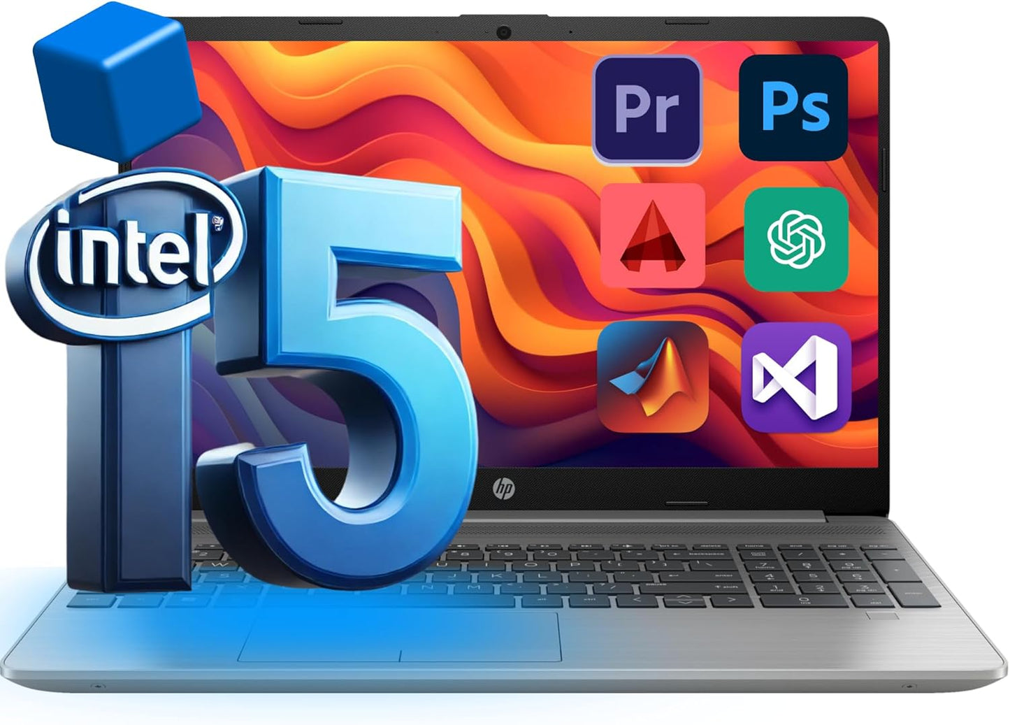 HP Newest Pro 250 Laptop with Intel 10-Core i5 for Gaming
