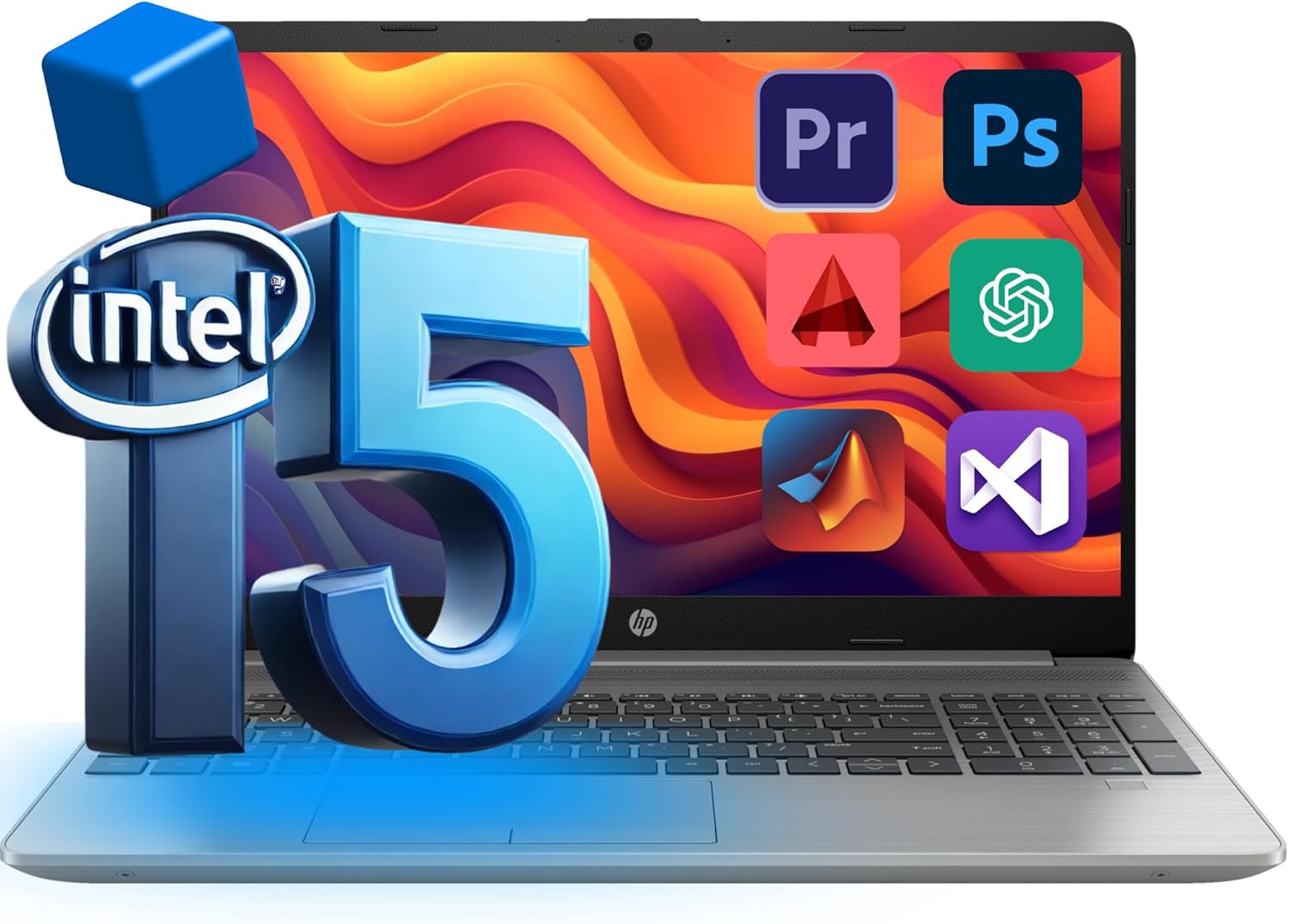 HP Newest Pro 250 Laptop with Intel 10-Core i5 for Gaming