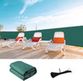 LOVE STORY Custom Size 3 ft x 35 ft Dark Green Balcony Privacy Screen