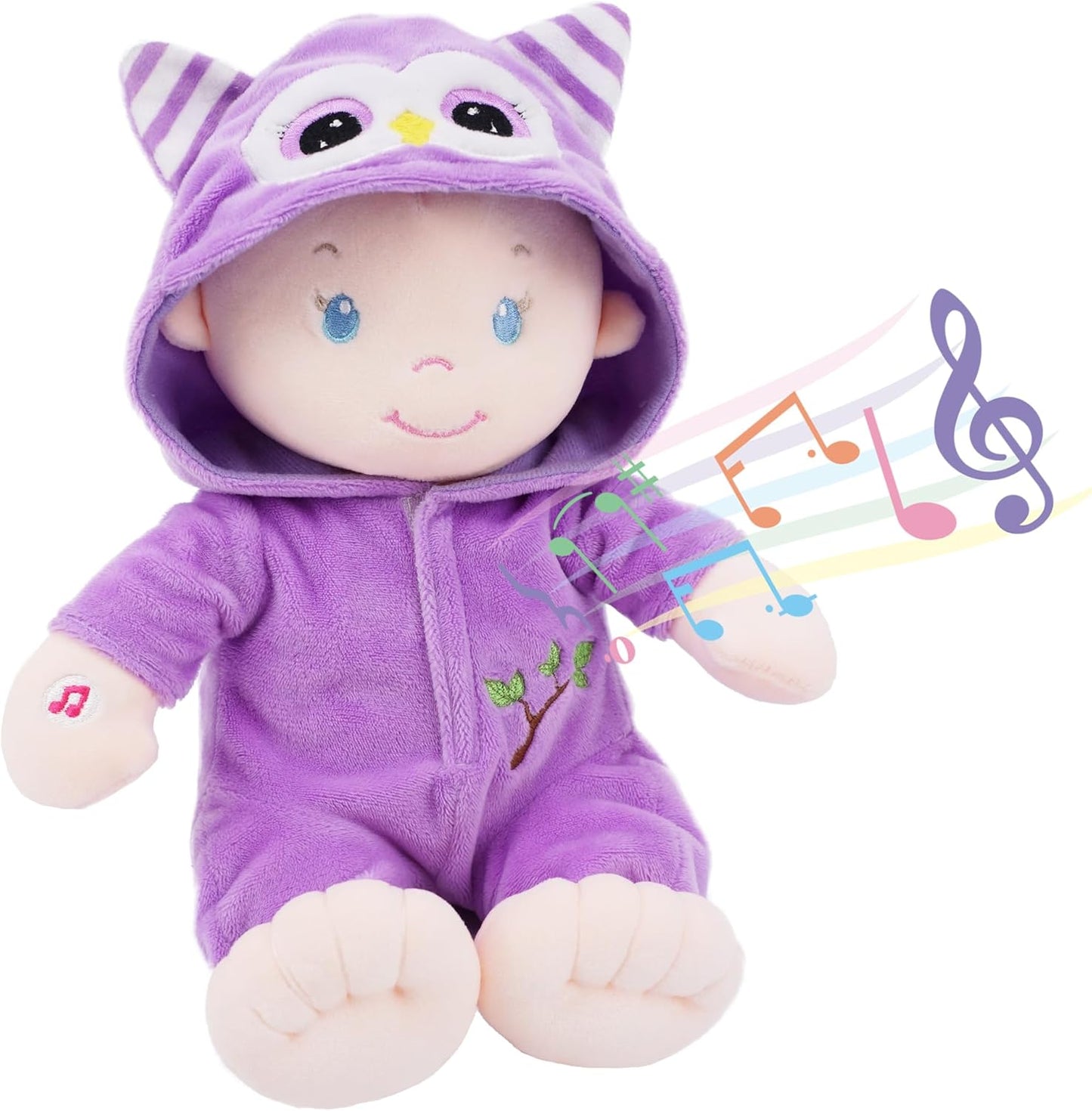Soothing Bedtime Owl Baby Doll ~ Interactive & Ultra Soft