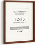12x16 Picture Frame USA-Sourced Natural Mahogany Wood - Handcrafted