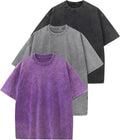 Oversized Cotton T Shirt 3 Pack Vintage Tee - Loose Fit Casual