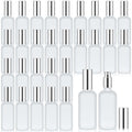 Roshtia 30 Pcs 3.4 oz Silver Glass Spray Bottle Refillable Perfume