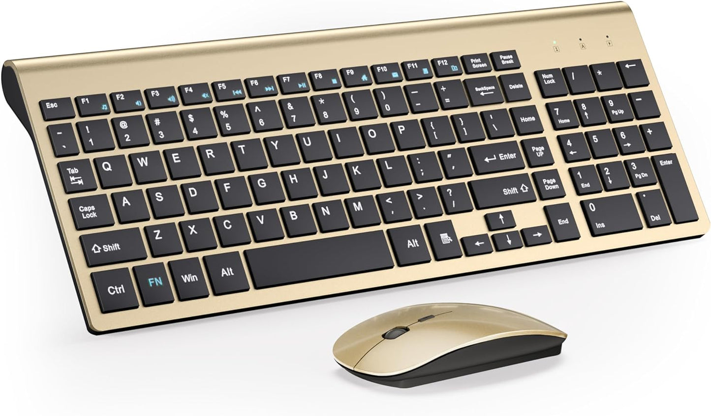 TopMate Ultra Slim Wireless Combo - Silent, Stylish, Efficient!