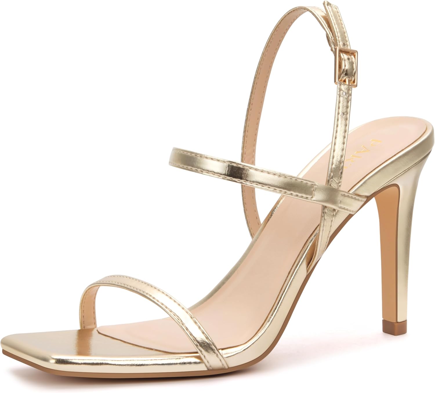 Women's Strappy High Heeled Sandals for Comfy Weddings