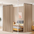 Room Divider No Drilling Curtain Rod Wall Divider - Adjustable 4-10ft