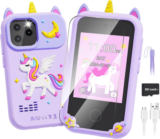HD Dual Camera Girls Phone Toy with SD Card - Sueseip