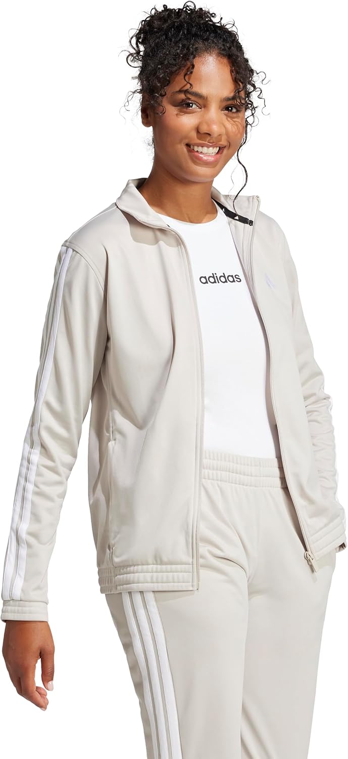adidas Womens Tricot 3-stripes Track Top for Timeless Style