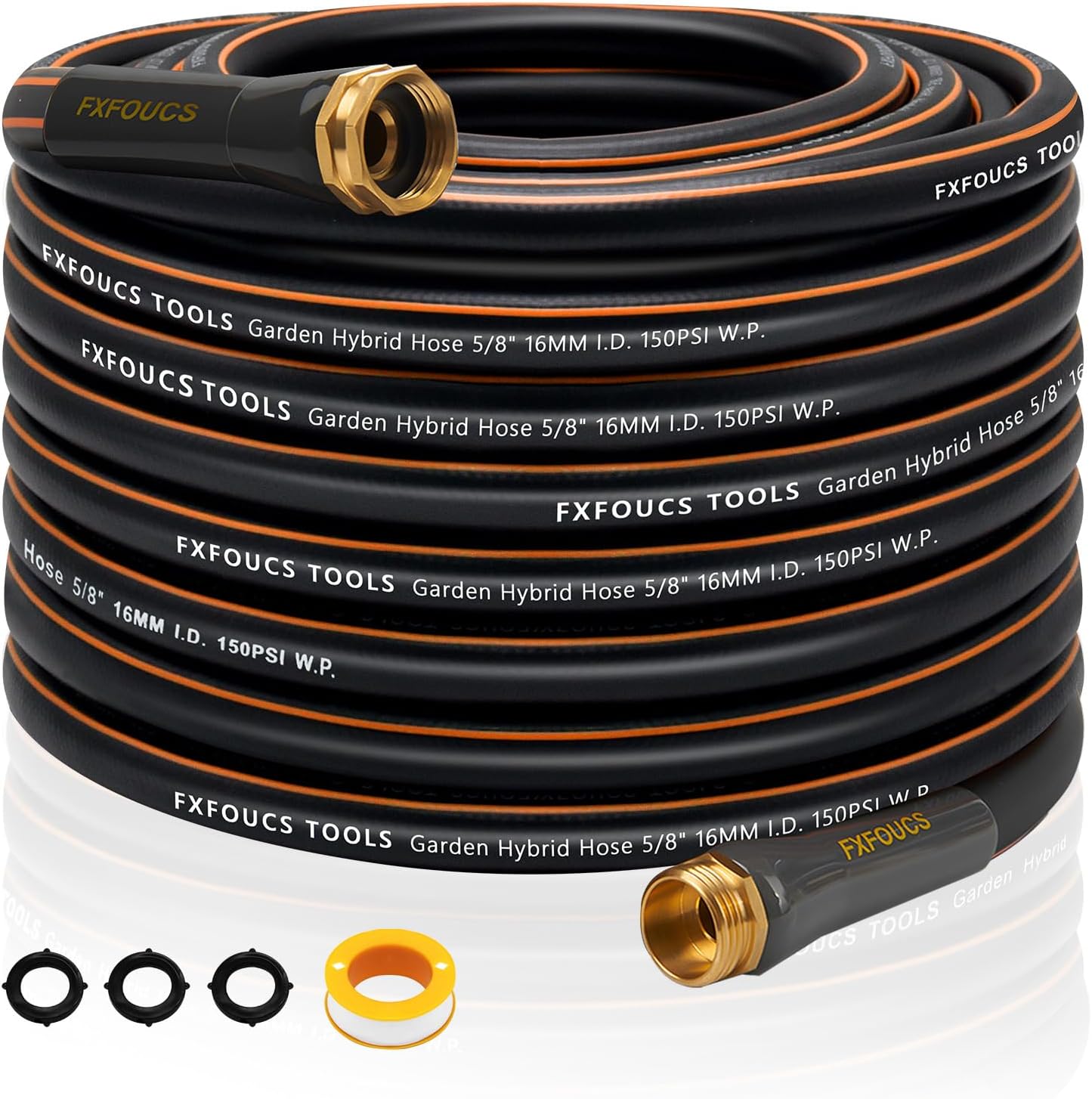 Heavy Duty Garden Hose 5/8 Inch Flexible and Lightweight 75FT