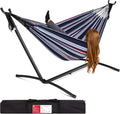 Double Hammock with Steel Stand - Cozy Brazilian-Style Bed for Two