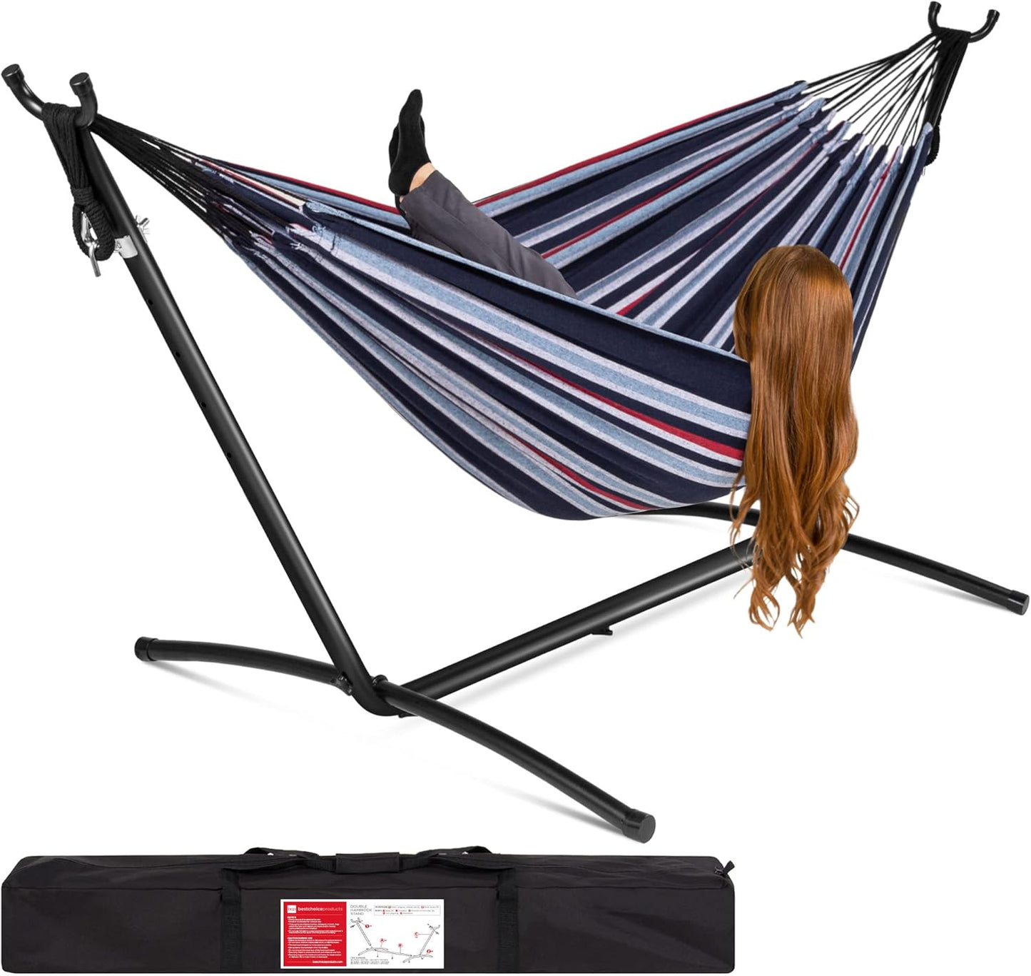 Best Choice Products Double Hammock with Steel Stand for Comfort
