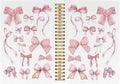 Coquette Bows Journal Notebook - Trendy Preppy Pink Spiral Notebook