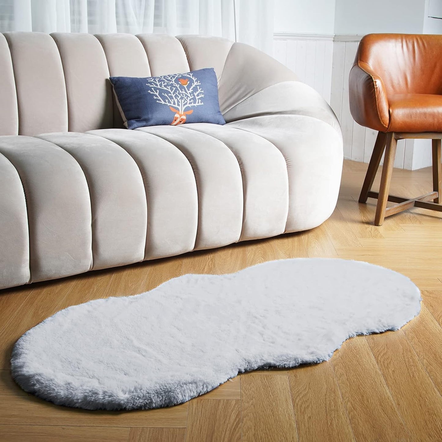 Fluffy Shag Area Accent Rug for Living Room and Bedroom