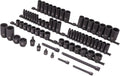 SUNEX 1068 3/8 and 1/2 Drive 68-Piece Impact Socket Set - Complete Kit