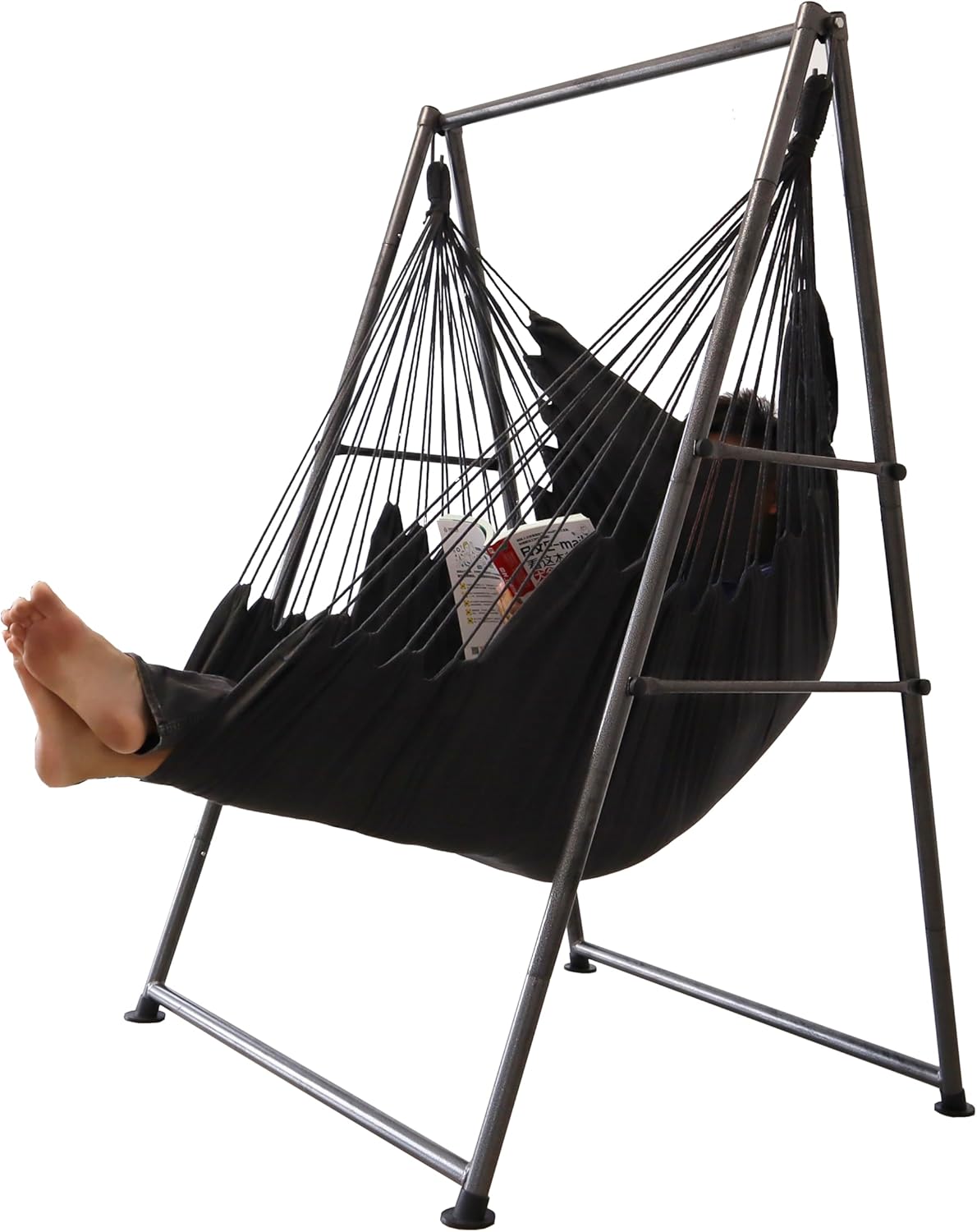 Large Hammock Chair Stand Set - Wall Storage - 330Lbs Capacity