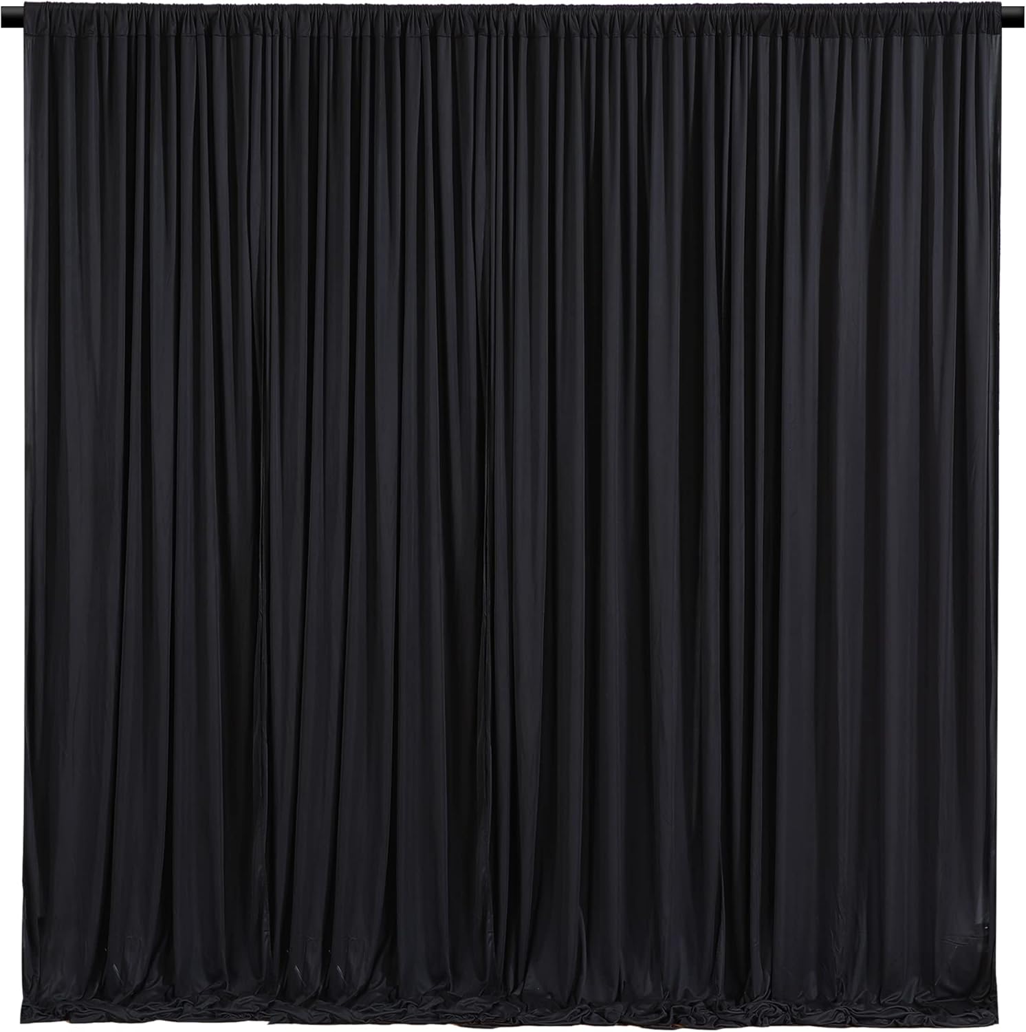 Black Backdrop Curtain 4 Panels for Wedding & Party Decor