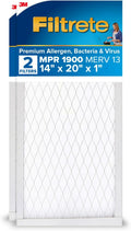 Filtrete 14x20x1 AC Furnace Air Filter, MERV 13 - Premium Allergen
