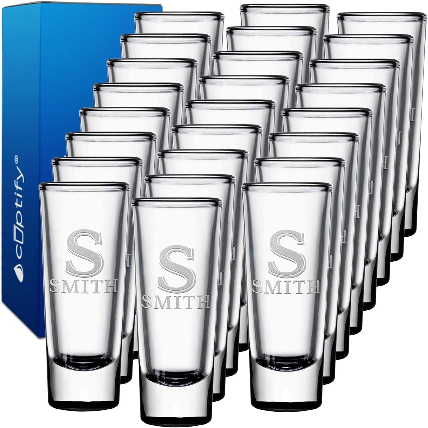 Personalized Shot Glasses Set of 25 for Unique Celebrations