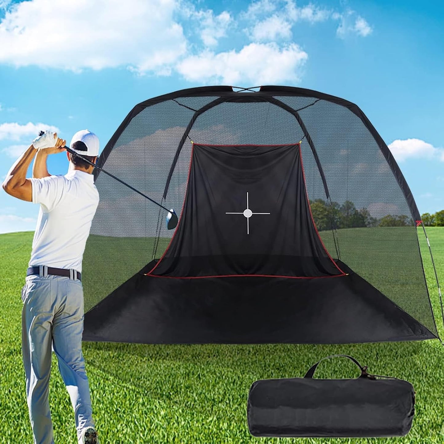 Easy Set Up Golf Net for Indoor Practice