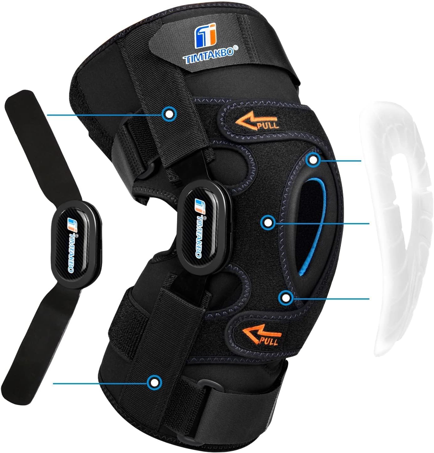 Hinged Knee Brace for Pain Relief and Support for Men and Women