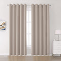 DUALIFE Curtains 96 in Long Blackout Panels - Thermal Insulated Drapes
