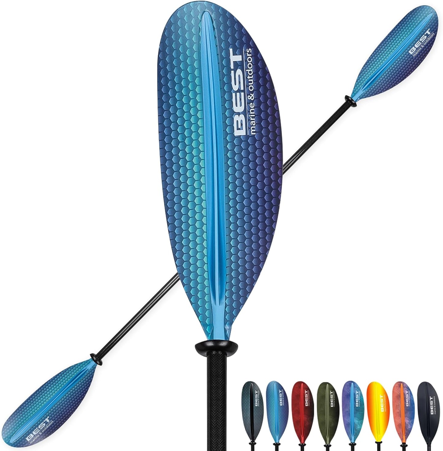Best Marine Kayak Paddle with Carbon Fiber Shaft for Comfort