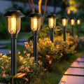 12 Pack Solar Lights Outdoor - Warm White Pathway Lighting