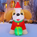 COMIN 5 ft Christmas Inflatable Cavalier King Charles Puppy Dog