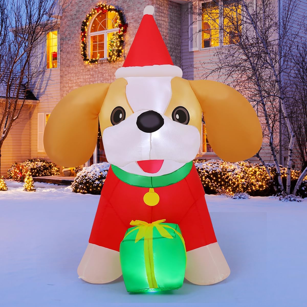 5 FT Christmas Inflatables Cavalier King Charles Puppy Dog
