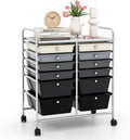 LDAILY 12 Drawer Rolling Storage Cart Organizer - Large Capacity
