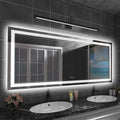LED Bathroom Mirror 72 in x 32 in with Front and Backlight - Dimmable