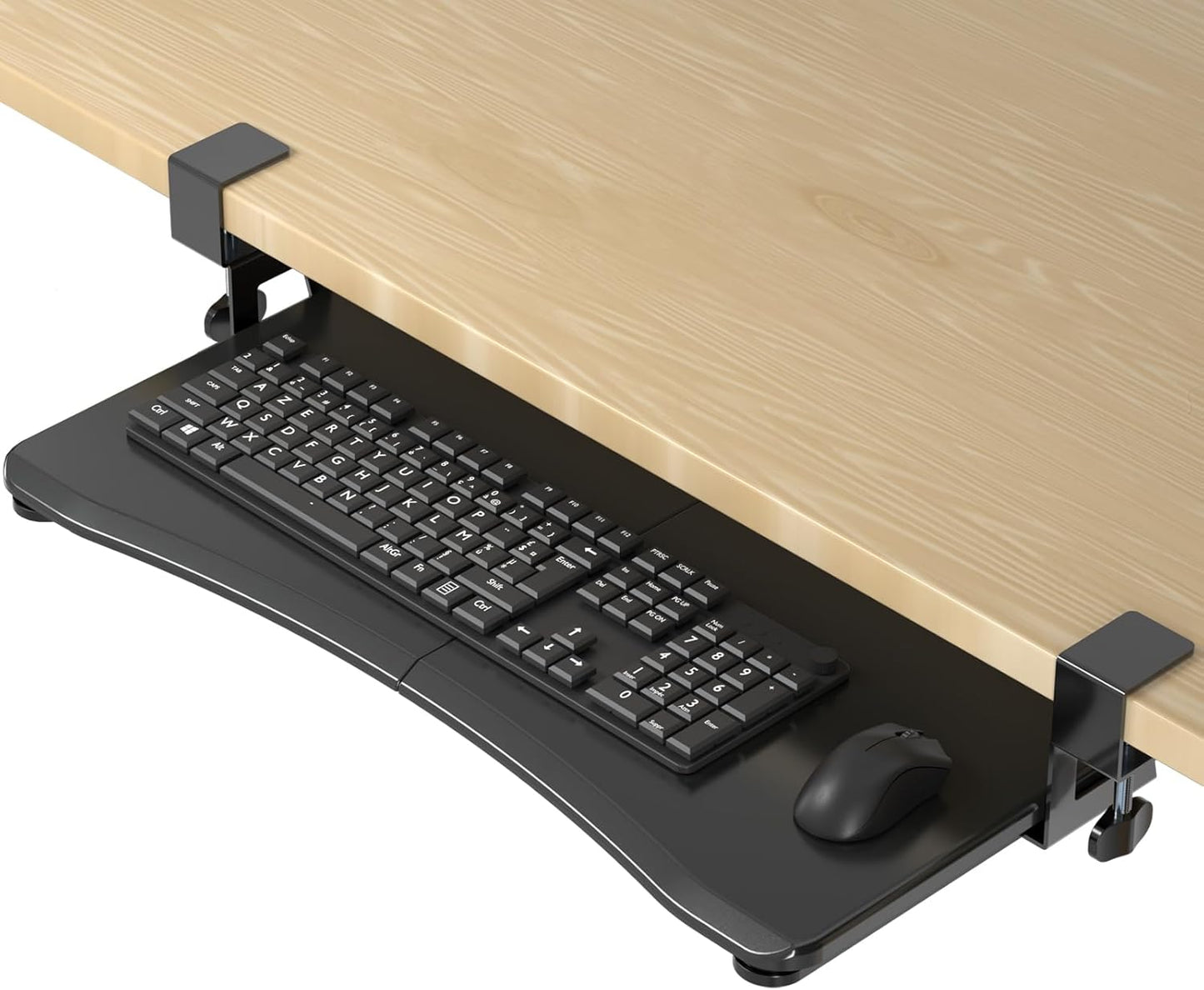 Suptek Slide-Out Keyboard Tray - Ergonomic Under Desk Solution