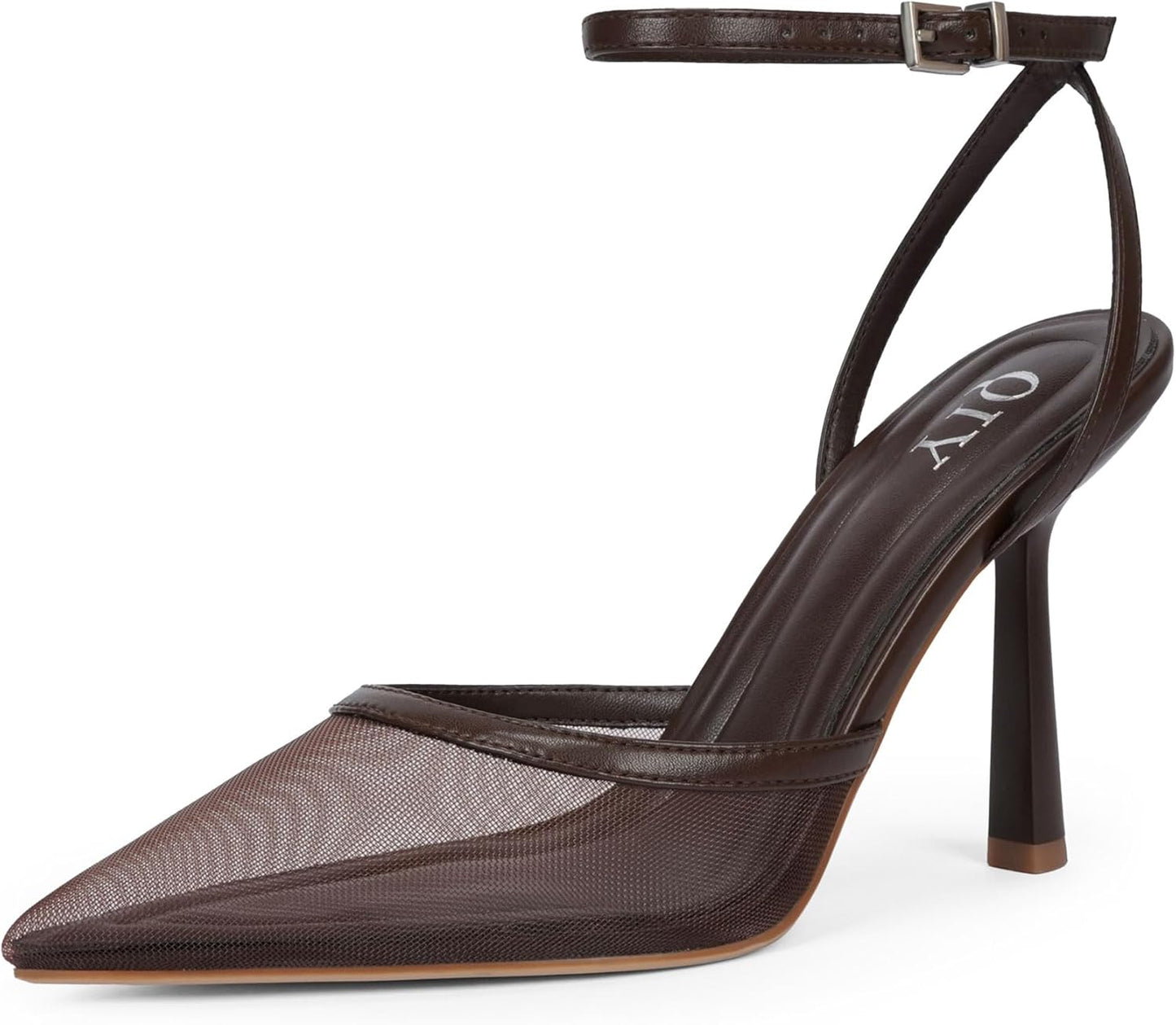 Closed Toe Ankle Strap Heels for Women - Stylish Stiletto Pumps