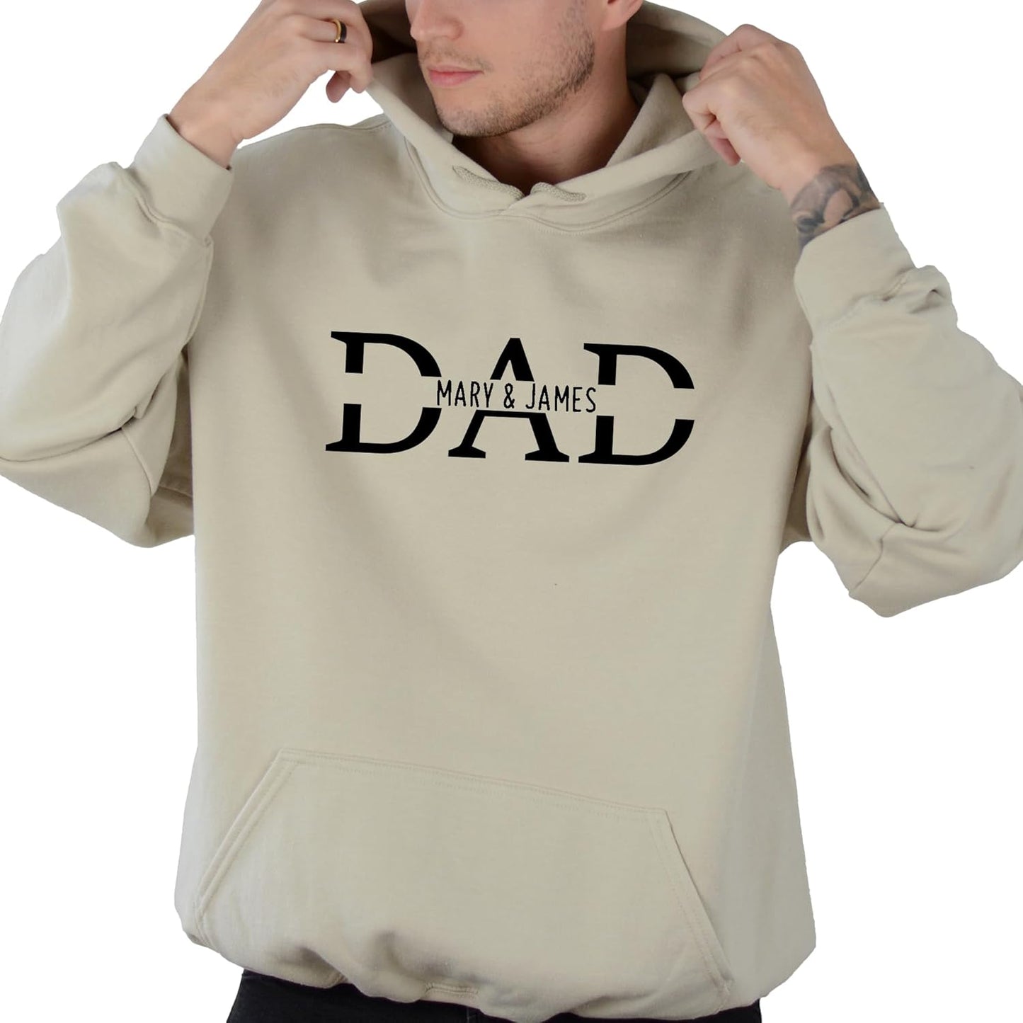 Custom Dad Hoodie - Personalized with Kid Names