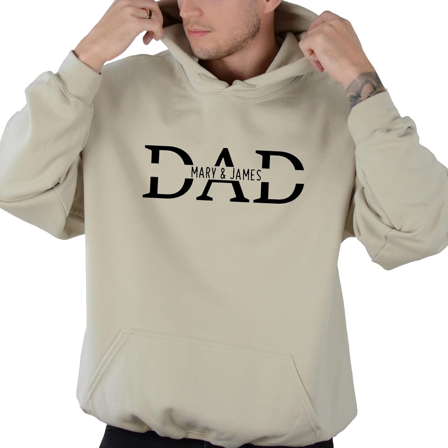 Custom Dad Hoodie - Personalized with Kid Names