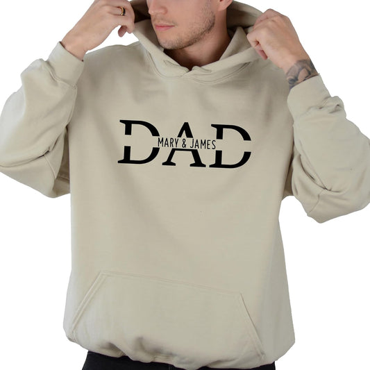 Custom Dad Hoodie - Personalized with Kid Names