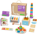 Montessori Toys for 1 Year Old - 8 in 1 Wooden Learning Set