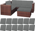 HEBE Outdoor Patio Cushion Covers Set of 12 for Your Furniture