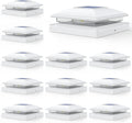 APONUO Solar Post Cap Lights 12 Pack - Dual Warm/Cool LED Lighting