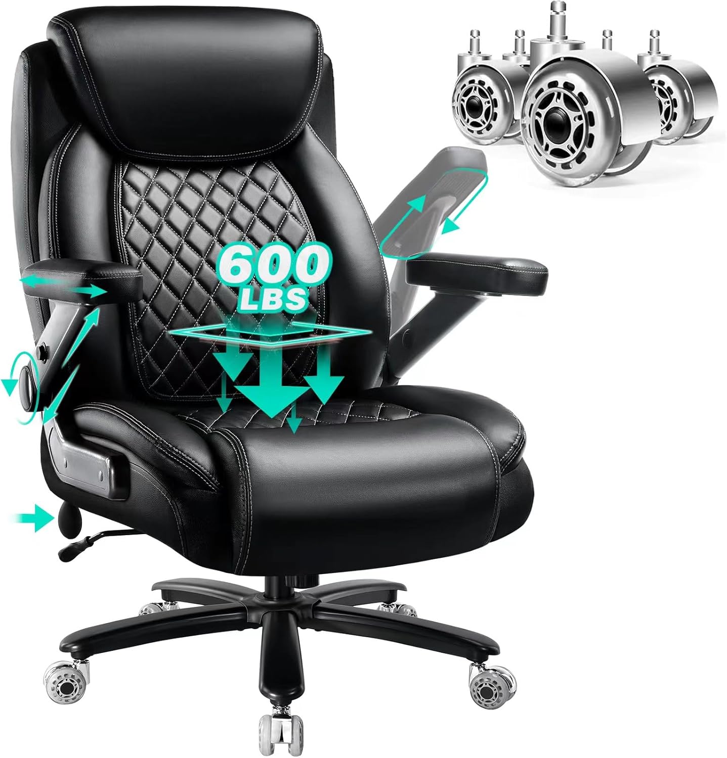 Indulgear 600LBS Heavy Duty Office Chair - Ultimate Comfort