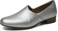 Women's Leather Slip-On Loafers - Classic Comfort Everyday Work Shoe