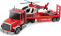Dwi Dowellin 27 in Large Friction Fire Truck Toy with Car