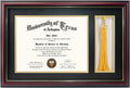 GraduationMall 11x17 Cherry Wood Diploma Frame with Tassel Holder